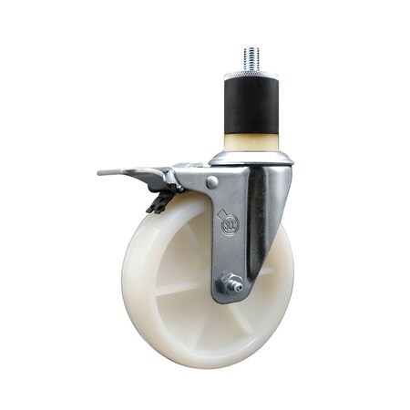 Service Caster 5'' Nylon Swivel 1-7/8'' Expanding Stem Caster Total Lock Brake SCC-EXTTL20S514-NYS-178